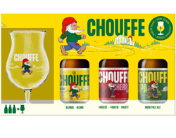 Chouffe 3 x 33 cl Giftbox + Glas 