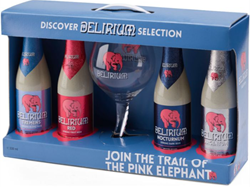 Delirium Discovery Pack 4 x 33 cl + glas